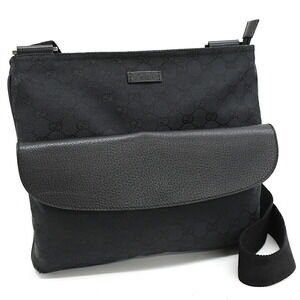 Gucci Crossbody Shoulder Bag GG Canvas Leather